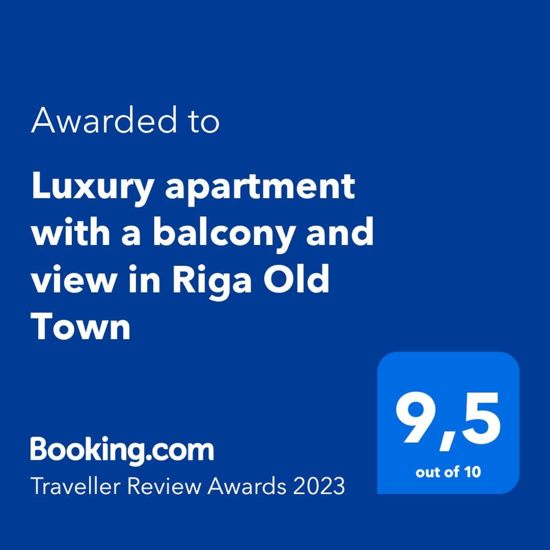Luxury Apartment With A Balcony And View In Riga Old Town Kültér fotó